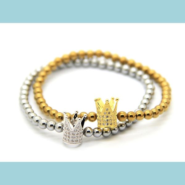 charm bracelets high grade jewelry wholesale gold and platinum plated cubic zirconia crown beads bracelets gift drop delivery dhoij, Golden;silver
charm bracelets high grade jewelry wholesale gold and platinum plated cubic zirconia crown beads bracelets gift drop delivery dhoij, Golden;silver