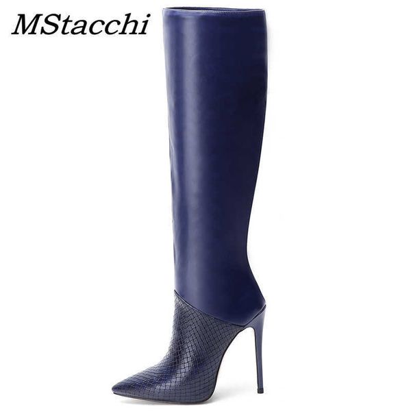 boots mstapchi fashion women ove the knee high punch shoes fine heel woman runway splice botas mujer long 220901, Black
boots mstapchi fashion women ove the knee high punch shoes fine heel woman runway splice botas mujer long 220901, Black