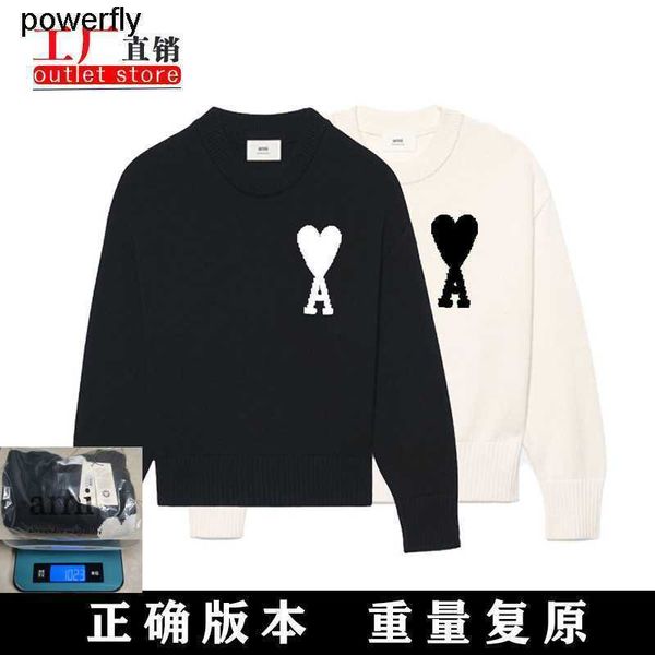 men's sweaters designer amis sweater love winter new men's women's pullover lovers' fashion streetwear sweater, White;black
men's sweaters designer amis sweater love winter new men's women's pullover lovers' fashion streetwear sweater, White;black