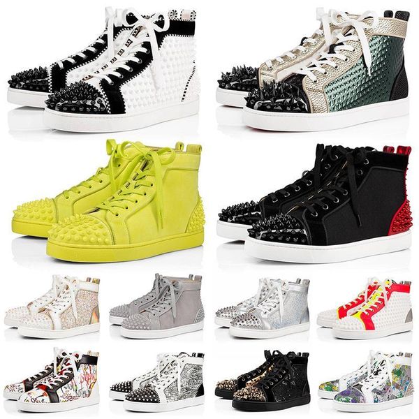 red-bottoms christians with box mens womens platform casual shoes spike etoile vintage tripler flats trainers men snea loe, Black
red-bottoms christians with box mens womens platform casual shoes spike etoile vintage tripler flats trainers men snea loe, Black