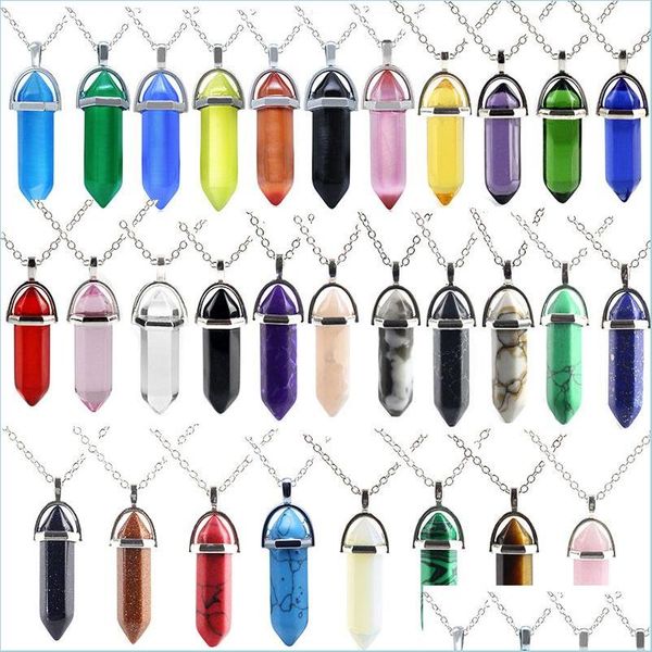 pendant necklaces natural stone hexagonal prism pendant necklace yoga healing point women mens necklaces fashion jewelry drop delive dhsky, Silver
pendant necklaces natural stone hexagonal prism pendant necklace yoga healing point women mens necklaces fashion jewelry drop delive dhsky, Silver
