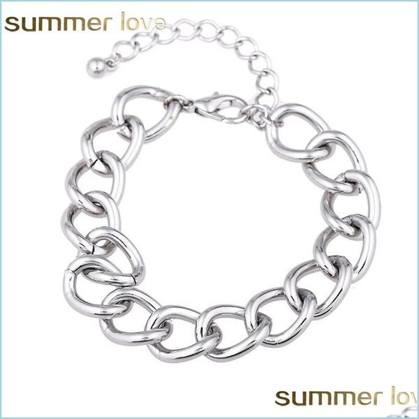 charm bracelets new fashion link chain bracelets curb bracelet men women party gift hiphop wholesale jewelry sier color drop delivery dhpxv, Golden;silver
charm bracelets new fashion link chain bracelets curb bracelet men women party gift hiphop wholesale jewelry sier color drop delivery dhpxv, Golden;silver