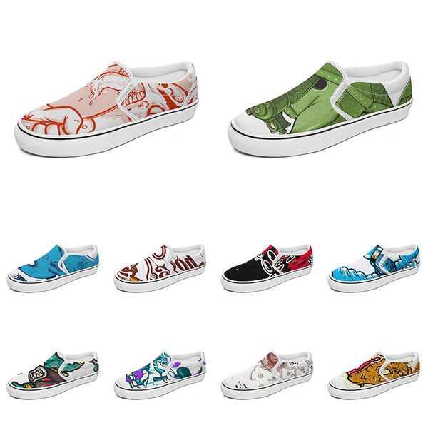 men women custom slip on canvas shoes anime cartoon animal design diy word black white blue red outdoor mens trainer 038
men women custom slip on canvas shoes anime cartoon animal design diy word black white blue red outdoor mens trainer 038