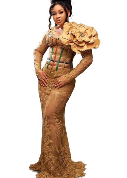 aso ebi 2022 arabic gold mermaid prom dresses beaded crystals lace evening formal party second reception birthday engagement gowns dress sh0, Black
aso ebi 2022 arabic gold mermaid prom dresses beaded crystals lace evening formal party second reception birthday engagement gowns dress sh0, Black