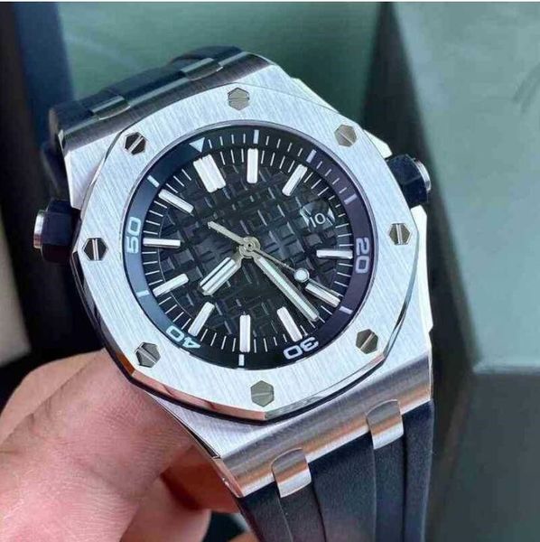 luxury men watch automatic movement black dial 42mm rubber strap mechanical mens watchs wristwatch, Slivery;brown
luxury men watch automatic movement black dial 42mm rubber strap mechanical mens watchs wristwatch, Slivery;brown