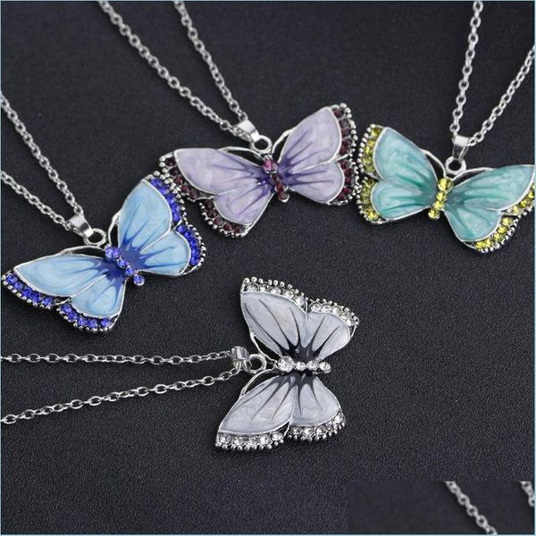 pendant necklaces enamel diamond butterfly necklace colorf pendant women necklaces pendants fashion jewelry drop delivery dhmev, Silver
pendant necklaces enamel diamond butterfly necklace colorf pendant women necklaces pendants fashion jewelry drop delivery dhmev, Silver