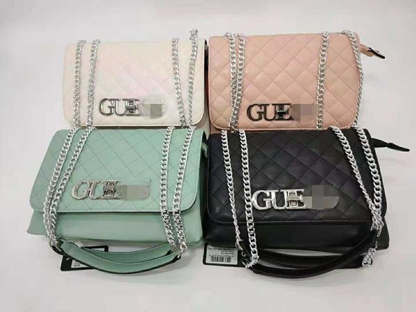 design bag 2023 new gues embroidered lattice chain women's single shoulder oblique span factory wholesale and retail
design bag 2023 new gues embroidered lattice chain women's single shoulder oblique span factory wholesale and retail