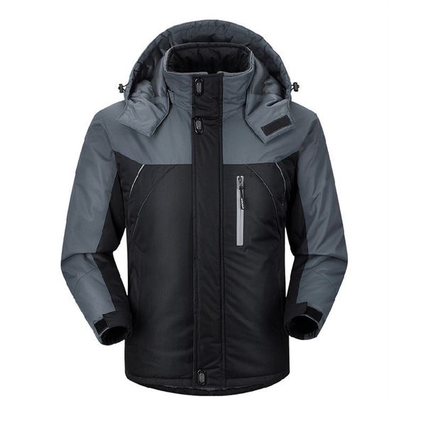 men's down parkas men winter thick velvet windproof coat male waterproof jacket 221117, Black
men's down parkas men winter thick velvet windproof coat male waterproof jacket 221117, Black