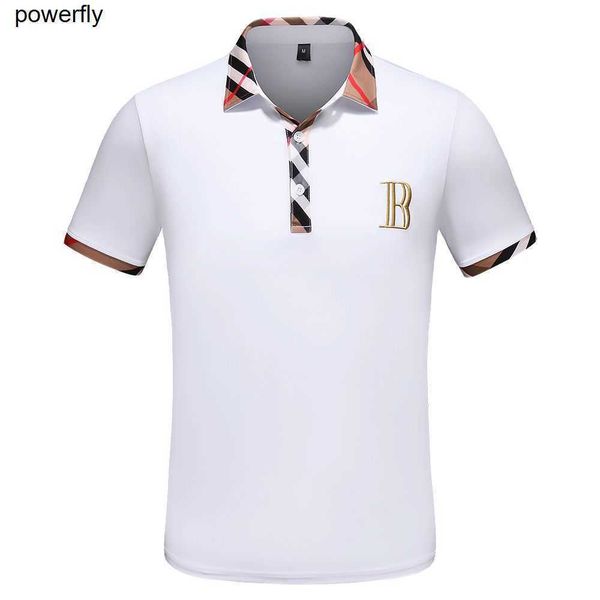 men's polos designer collar short sleeved summer burbrerys plaid cotton short sleeved t-shirt bottoming casual shirt, White;black
men's polos designer collar short sleeved summer burbrerys plaid cotton short sleeved t-shirt bottoming casual shirt, White;black