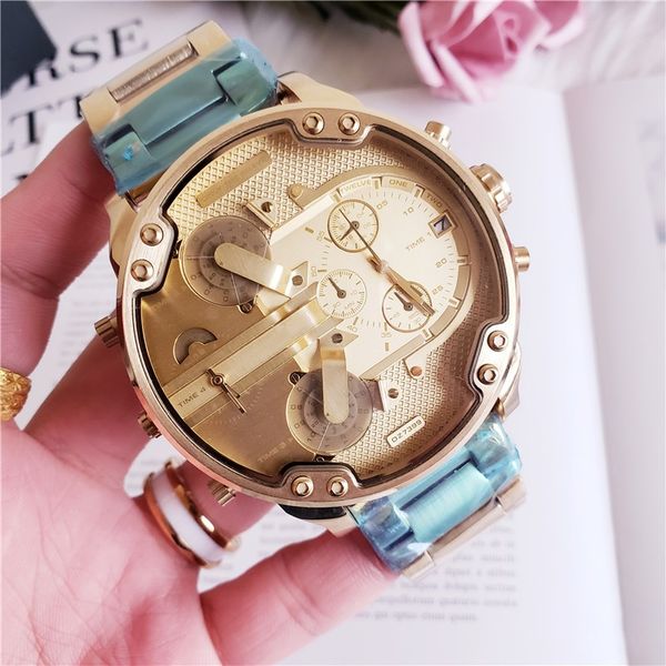 sports quartz men's watch dz7399 rose gold large steel dial 57mm all hands can operate waterproof world time iced out watch, Slivery;brown
sports quartz men's watch dz7399 rose gold large steel dial 57mm all hands can operate waterproof world time iced out watch, Slivery;brown