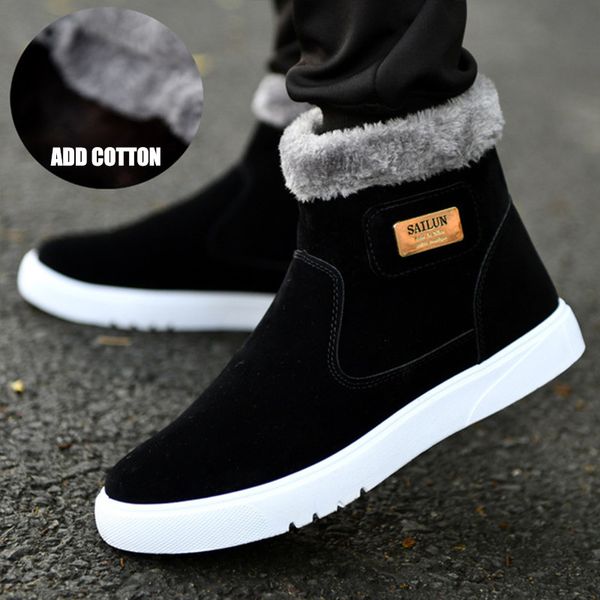 boots thick warm men leather shoes winter snow high-'s casual with fur plus velvet ankle male 221117, Black
boots thick warm men leather shoes winter snow high-'s casual with fur plus velvet ankle male 221117, Black