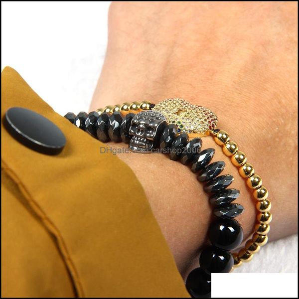 charm bracelets design bracelet wholesale 10pcs/lot antique sier stainless steel skl beaded bracelets with black onyx stone not fade dhqiw, Golden;silver
charm bracelets design bracelet wholesale 10pcs/lot antique sier stainless steel skl beaded bracelets with black onyx stone not fade dhqiw, Golden;silver