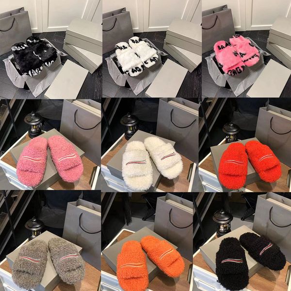 designer wool slippers fashion platform sandal winter furry fluffy slide printed pattern sandals women fur slides, Black
designer wool slippers fashion platform sandal winter furry fluffy slide printed pattern sandals women fur slides, Black