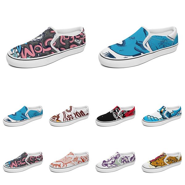 men women custom slip on canvas shoes anime cartoon animal design diy word black white blue red outdoor mens trainer 072
men women custom slip on canvas shoes anime cartoon animal design diy word black white blue red outdoor mens trainer 072