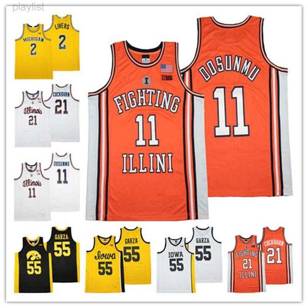 college basketball wears ncaa illinois fighting illini ayo dosunmu basketball jerseys kofi cockburn iowa hawkeyes luka garza michigan wolver, Black
college basketball wears ncaa illinois fighting illini ayo dosunmu basketball jerseys kofi cockburn iowa hawkeyes luka garza michigan wolver, Black