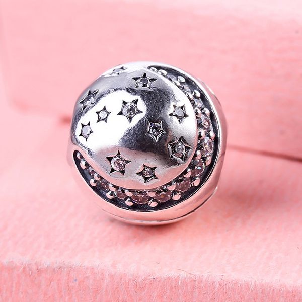 925 sterling silver twinkling night bead with clear cz bead fits european pandora jewelry charm bracelets, Black
925 sterling silver twinkling night bead with clear cz bead fits european pandora jewelry charm bracelets, Black