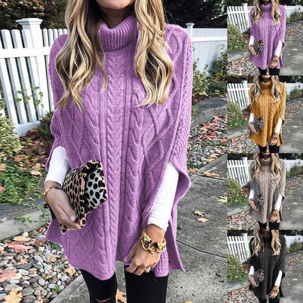 women's sweaters women autumn solid color turtle neck twist braid knitted shawl sweater pullover t221019, White;black
women's sweaters women autumn solid color turtle neck twist braid knitted shawl sweater pullover t221019, White;black