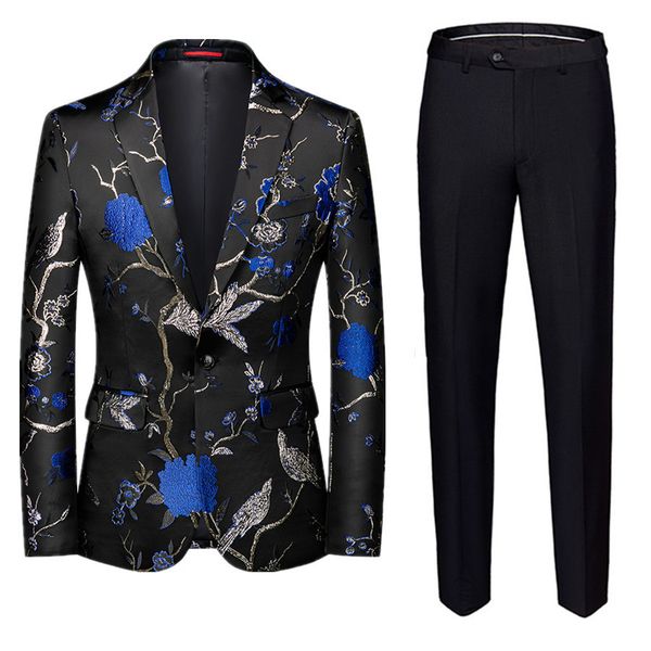 mens suits blazers fashion men jacquard suit 2 piece large size 6xl homme business dress jacket wedding banquet set 221117, White;black
mens suits blazers fashion men jacquard suit 2 piece large size 6xl homme business dress jacket wedding banquet set 221117, White;black