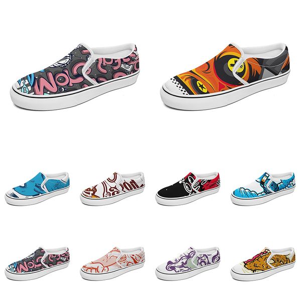 men women custom slip on canvas shoes anime cartoon animal design diy word black white blue red outdoor mens trainer 074
men women custom slip on canvas shoes anime cartoon animal design diy word black white blue red outdoor mens trainer 074