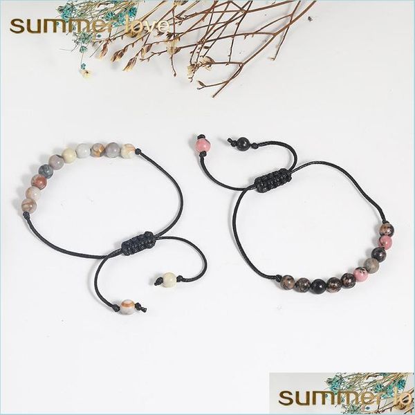beaded natural stone bead bracelet for women men handmade adjustable mti color beads braided wax rope bracelets jewelry gifts drop de dh6yl, Black
beaded natural stone bead bracelet for women men handmade adjustable mti color beads braided wax rope bracelets jewelry gifts drop de dh6yl, Black