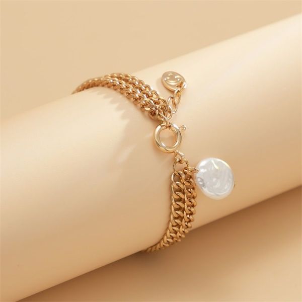 bangle bracelet designed jewerly new double-layer imitation pearl metal jewelry women simple retro, Black
bangle bracelet designed jewerly new double-layer imitation pearl metal jewelry women simple retro, Black