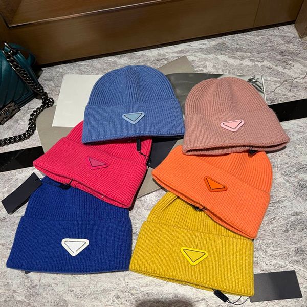 

Knitted Hat Beanie Cap Designer Skull Caps Multiple Colors Available for Man Woman Winter Hats 10 Color, C1