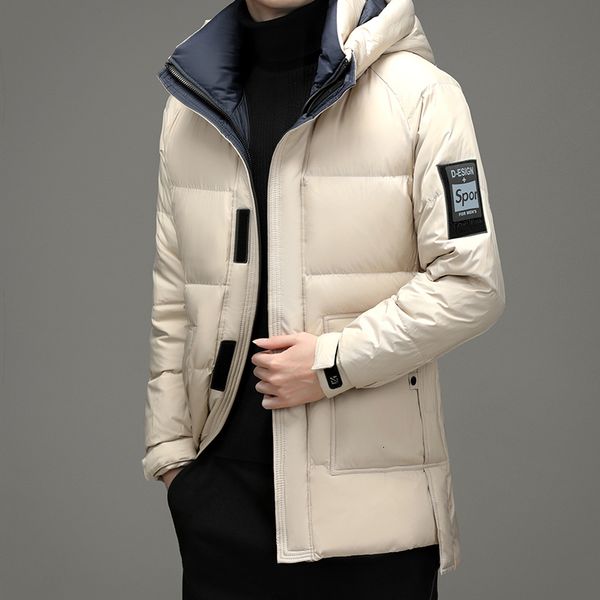 men's down parkas men's warm winter down jacket thick thermal duck casual winter jacket fashion hooded white 221116, Black
men's down parkas men's warm winter down jacket thick thermal duck casual winter jacket fashion hooded white 221116, Black