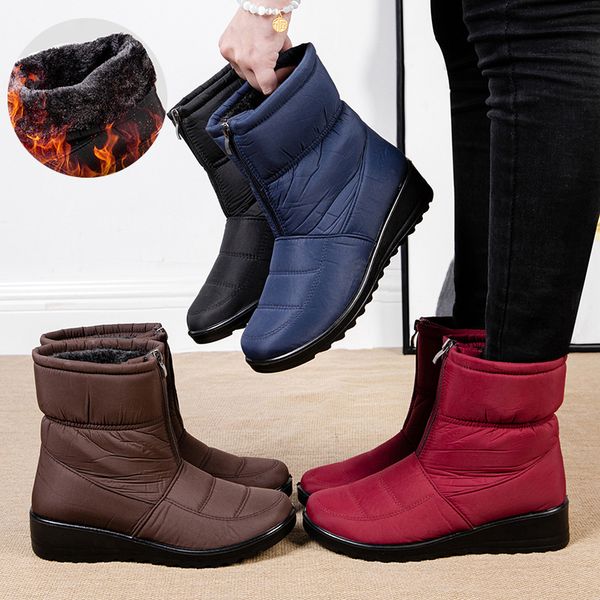 boots non slip waterproof snow women thick warm long plush ankle front zipper cotton padded shoes woman plus size 44 221117, Black
boots non slip waterproof snow women thick warm long plush ankle front zipper cotton padded shoes woman plus size 44 221117, Black