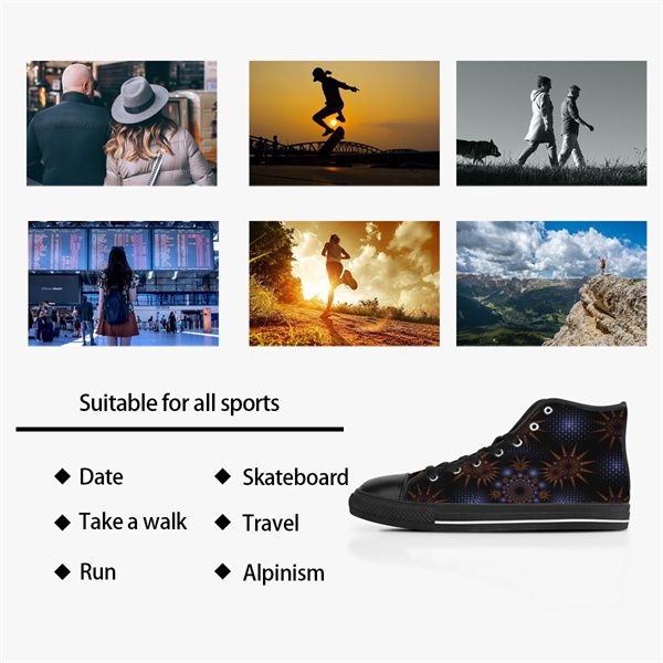 men custom shoes designer canvas women sneakers hand painted black fashion mid cut trainers