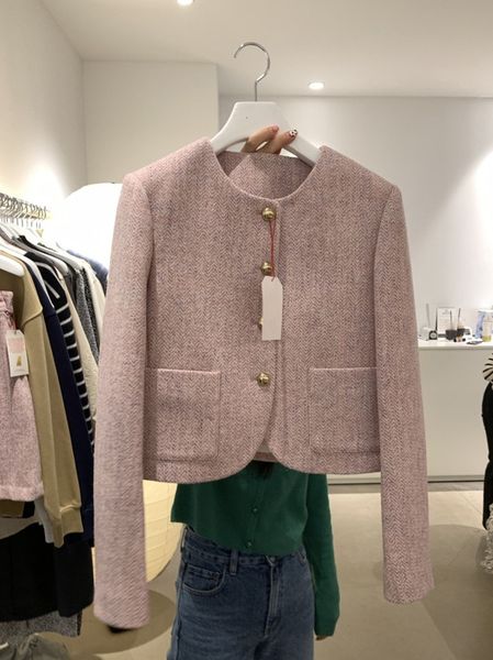 women's jackets women jacket o neck long sleeve pink blazer jaqueta feminina woolen coat chaquetas para mujer chic elegant tweed clothe, Black;brown
women's jackets women jacket o neck long sleeve pink blazer jaqueta feminina woolen coat chaquetas para mujer chic elegant tweed clothe, Black;brown