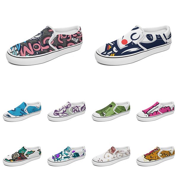 men women custom slip on canvas shoes anime cartoon animal design diy word black white blue red outdoor mens trainer 133
men women custom slip on canvas shoes anime cartoon animal design diy word black white blue red outdoor mens trainer 133