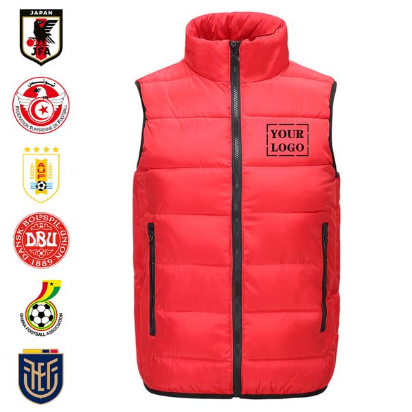 casual men's vests soccer winter down coat personal group custom printed ecuador denmark ghana japan tunisia uruguay, Black;white
casual men's vests soccer winter down coat personal group custom printed ecuador denmark ghana japan tunisia uruguay, Black;white