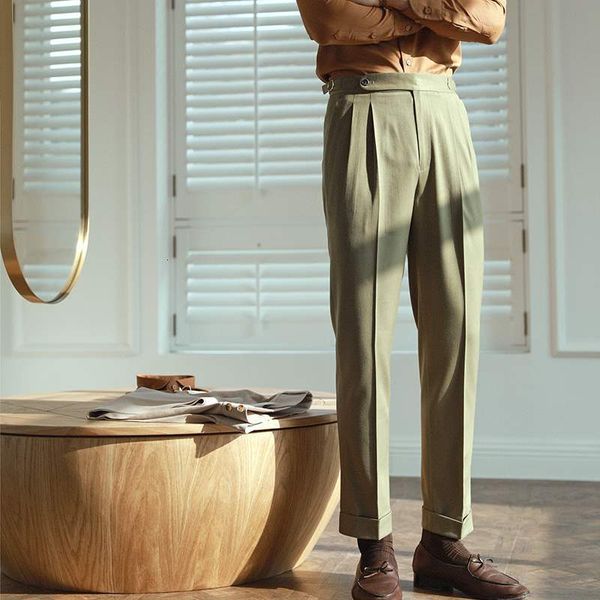 mens pants office 3 solid color dress erkek olon straight high waist trousers gentleman luxury british korean 221117, Black
mens pants office 3 solid color dress erkek olon straight high waist trousers gentleman luxury british korean 221117, Black