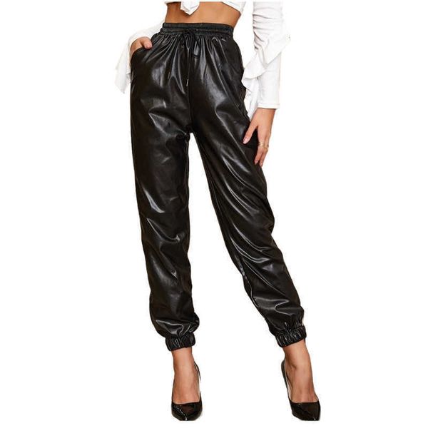 women's leggings casual leggings leather leggings women high waist loose legging buttocks lacing trousers fitness pants t221020, Black
women's leggings casual leggings leather leggings women high waist loose legging buttocks lacing trousers fitness pants t221020, Black