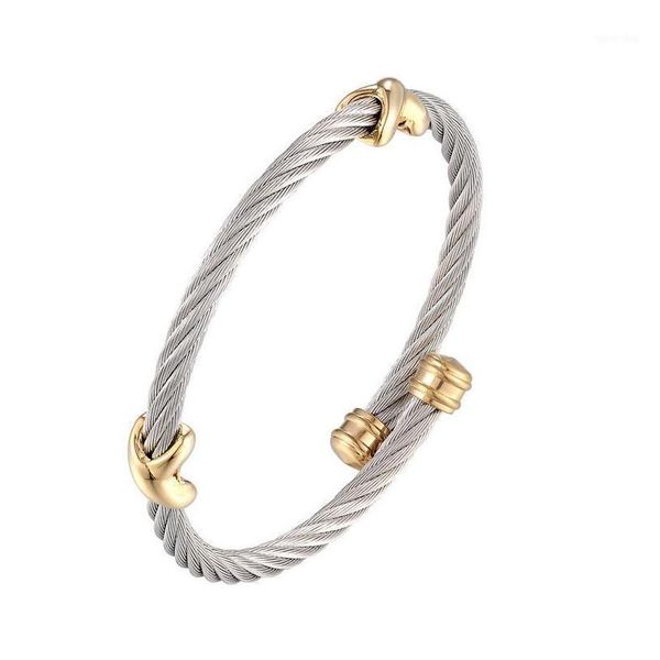 bangle bangle 2021 selling stainless steel jewelry classic cross buckle twisted wire bracelet for woman love party gift drop deliver dh0ez, Black
bangle bangle 2021 selling stainless steel jewelry classic cross buckle twisted wire bracelet for woman love party gift drop deliver dh0ez, Black