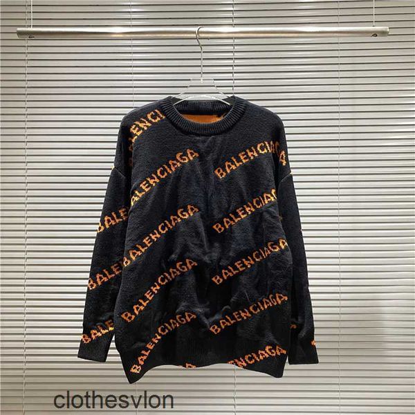 sweaters autumn 2023 designer balenciga winter show fashion brand letter jacquard sweater men's women's loose round neck p6gk, White;black
sweaters autumn 2023 designer balenciga winter show fashion brand letter jacquard sweater men's women's loose round neck p6gk, White;black