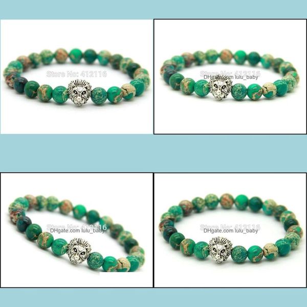 charm bracelets mens jewelry wholesale design 8mm green sea sent stone beads antique sier lion bracelets party gift drop delivery dhudn, Golden;silver
charm bracelets mens jewelry wholesale design 8mm green sea sent stone beads antique sier lion bracelets party gift drop delivery dhudn, Golden;silver