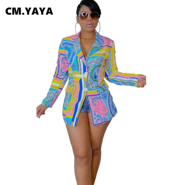 women's suits blazers cm.yaya women blazers print full sleeve notched collar single breasted slim blazers office lady fashion clothing, White;black
women's suits blazers cm.yaya women blazers print full sleeve notched collar single breasted slim blazers office lady fashion clothing, White;black