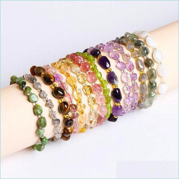 beaded natural crystal gravel chip stone bracelet semiprecious irregar beaded amethyst beads for women friendship drop delivery jewe dh6rp, Black
beaded natural crystal gravel chip stone bracelet semiprecious irregar beaded amethyst beads for women friendship drop delivery jewe dh6rp, Black