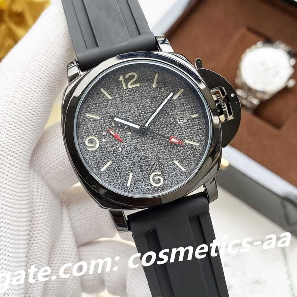 men watch automatic mechanical movement 45mm sapphire glass rubber leather strap with luminous wristwatch, Slivery;brown
men watch automatic mechanical movement 45mm sapphire glass rubber leather strap with luminous wristwatch, Slivery;brown