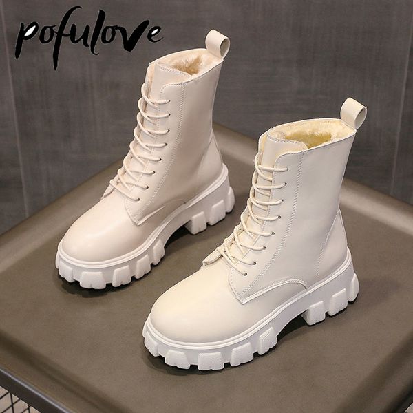 boots pofulove winter snow women black white fur leather ankle booties fashion fall shoes platform chunky bota 221117
boots pofulove winter snow women black white fur leather ankle booties fashion fall shoes platform chunky bota 221117