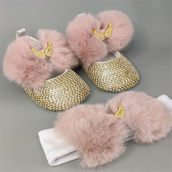first walkers dollbling dusty pink feather ball fur baby shoes headband set luxury diamond fluff outfit red bottom little girl baptism 22111
first walkers dollbling dusty pink feather ball fur baby shoes headband set luxury diamond fluff outfit red bottom little girl baptism 22111