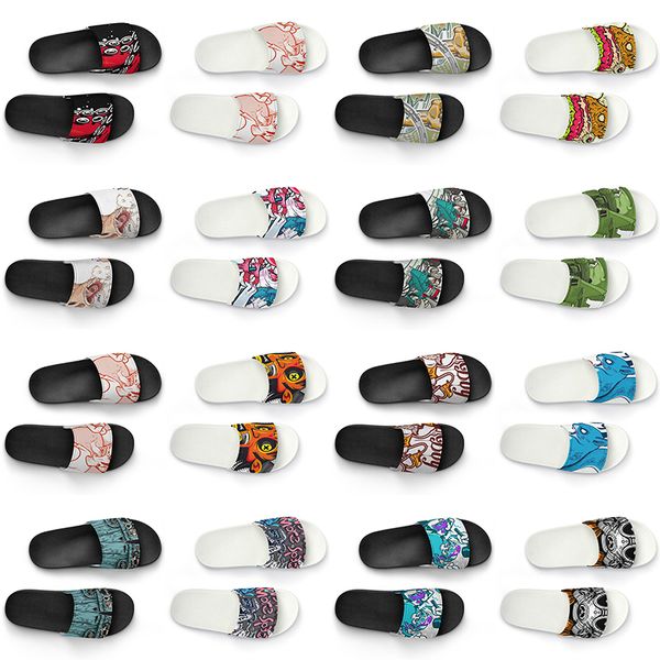 men women custom slippers shoes artoon animal design diy word black white blue red mens trainer 205
men women custom slippers shoes artoon animal design diy word black white blue red mens trainer 205