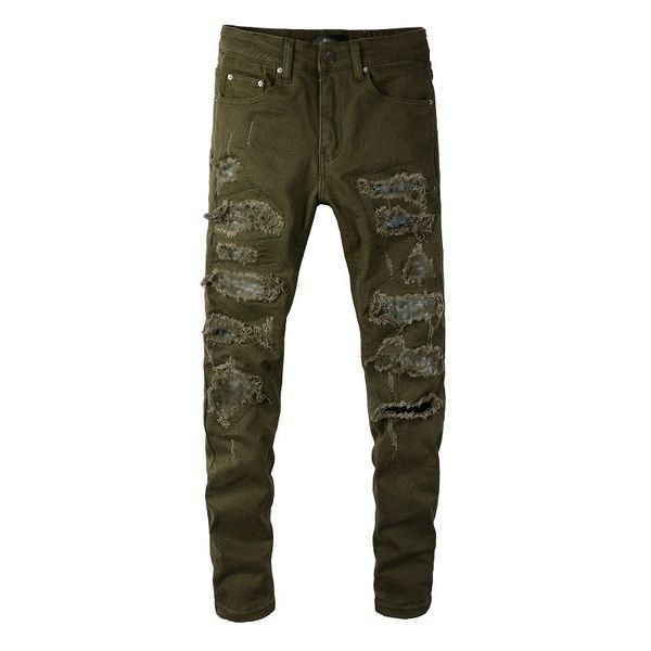 men's jeans casual hip-hop high street wear worn out old washed ink coloring slim jeans men 85, Blue
men's jeans casual hip-hop high street wear worn out old washed ink coloring slim jeans men 85, Blue