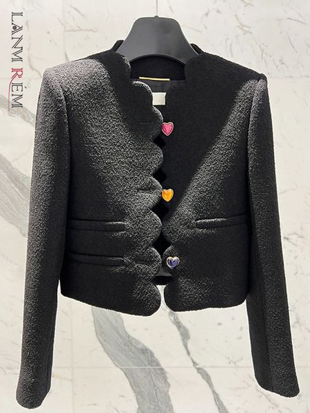 women's jackets lanmrem black heart button woolen tweed short jacket autumn small ladies chic coat clothing arrival 2r2896 221117, Black;brown
women's jackets lanmrem black heart button woolen tweed short jacket autumn small ladies chic coat clothing arrival 2r2896 221117, Black;brown