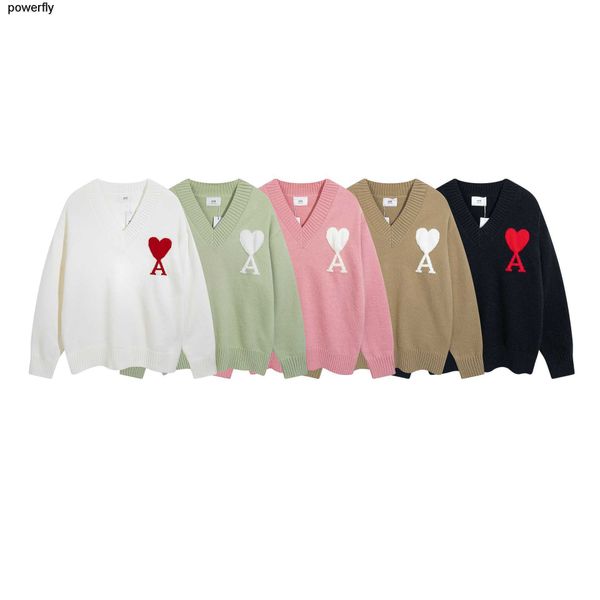 designer men's sweaters amis winter new sweater woolen men women wear love fashion brand streetwear couple sweaters, White;black
designer men's sweaters amis winter new sweater woolen men women wear love fashion brand streetwear couple sweaters, White;black
