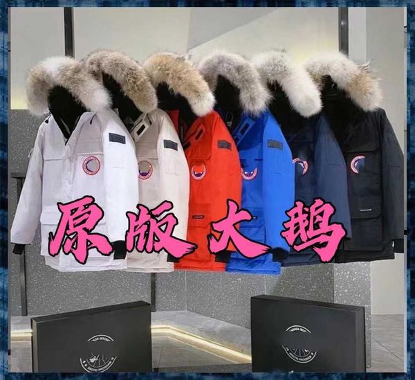 big goose down jacket 08 01 male pilot canadian wolf hair short parka men's and women's coats, Black
big goose down jacket 08 01 male pilot canadian wolf hair short parka men's and women's coats, Black