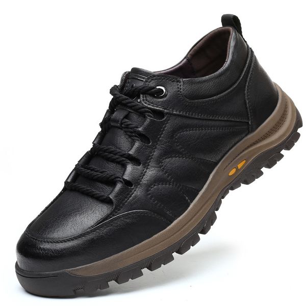 dress shoes spring autumn man shoes lace up nonslip hardwearing outdoor work simple allmatch fashion casual leather hiking shoes 221117, Black
dress shoes spring autumn man shoes lace up nonslip hardwearing outdoor work simple allmatch fashion casual leather hiking shoes 221117, Black