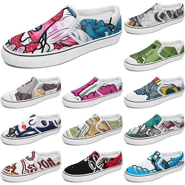 shoes slip-on shoe canvas summercustom customized sneakers men women blue red yellow classic custom comfortable low platform sneaker color20, Black
shoes slip-on shoe canvas summercustom customized sneakers men women blue red yellow classic custom comfortable low platform sneaker color20, Black