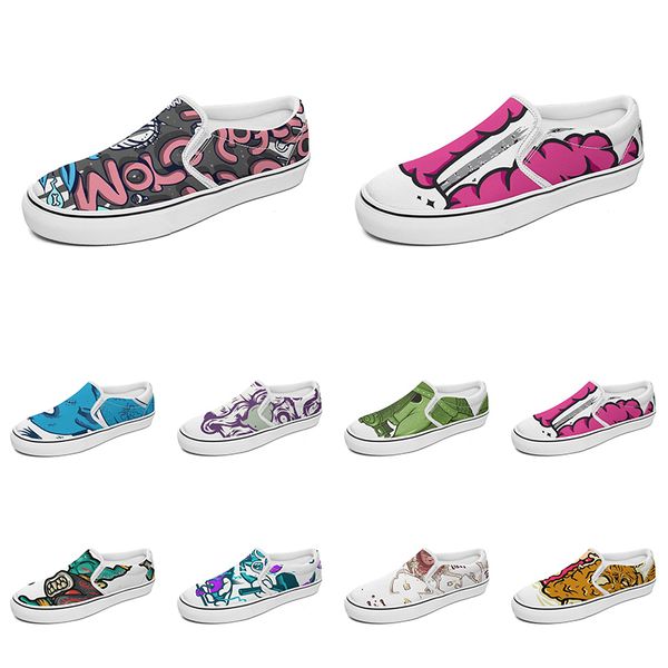 men women custom slip on canvas shoes anime cartoon animal design diy word black white blue red outdoor mens trainer 131
men women custom slip on canvas shoes anime cartoon animal design diy word black white blue red outdoor mens trainer 131